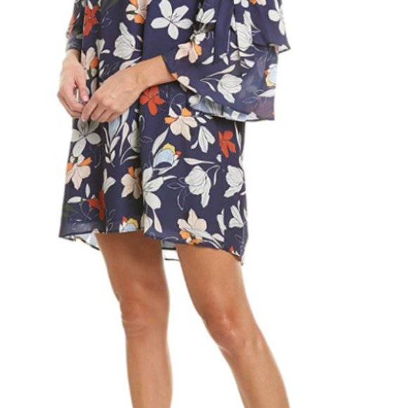 NWT New Parker NYC Cold Shoulder Loose Shift Dress - Picture 3 of 3